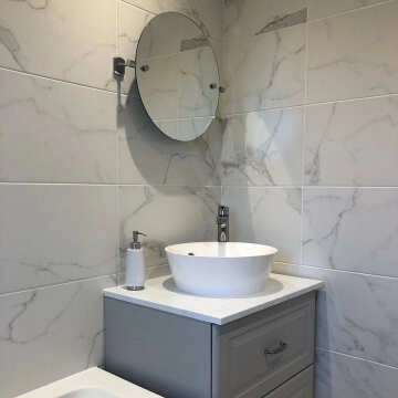 Carrara White Matt Marble Porcelain Wall and Floor Tile