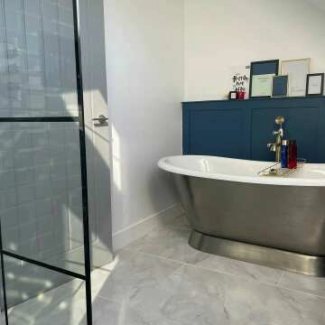 Carrara White Polished Marble Porcelain Floor Tile