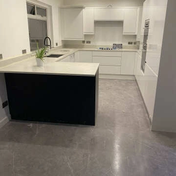 Marble Deluxe Grey Tile Luxury Click Vinyl Flooring 6mm