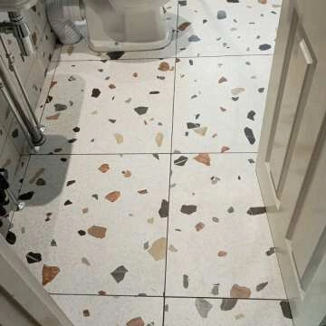Trend White Terrazzo Multicolour Wall and Floor Tile
