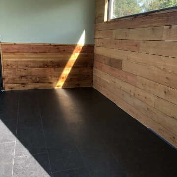 Concrete Effect Anthracite Tile Luxury Click Vinyl Flooring 5mm