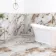 Napoli Bronze White Marble Effect Polished Porcelain Tile