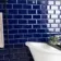 Metro Bevelled Victorian Cobalt Blue Gloss Ceramic Wall Tile