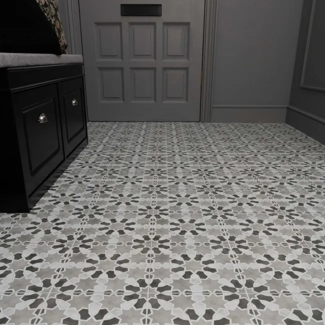 Agadir Grey Pattern Matt Ceramic Floor Tile
