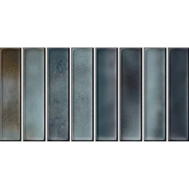 Alba Blue Kit Kat Effect Gloss Ceramic Wall Tile