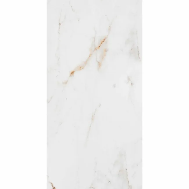 Barnaby White Marble Effect Large Polished Porcelain Wall and Floor Tile