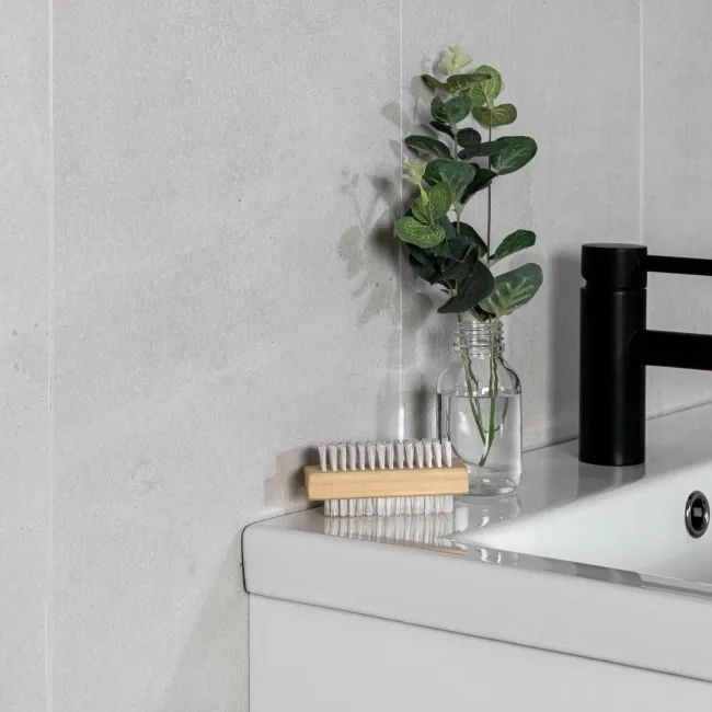 Bercy Light Grey Concrete Effect Matt Ceramic Wall Tile