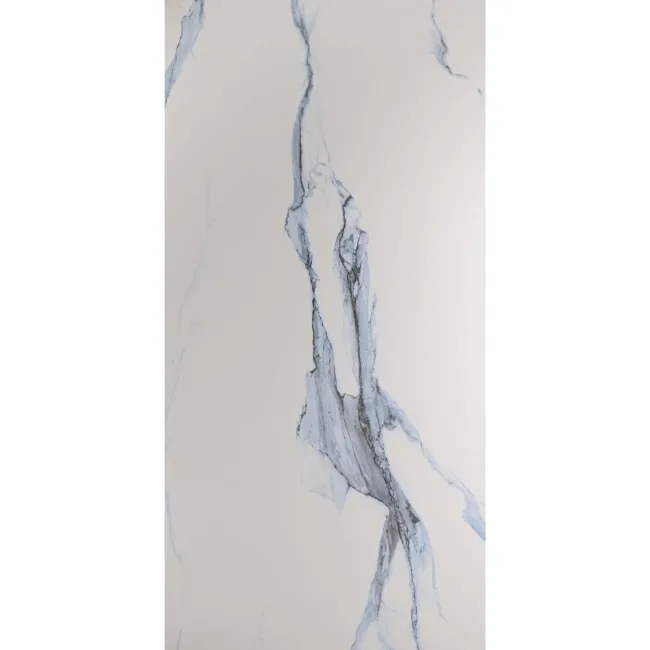 Calacatta Blue Marble Effect Polished Porcelain Wall and Floor Tile