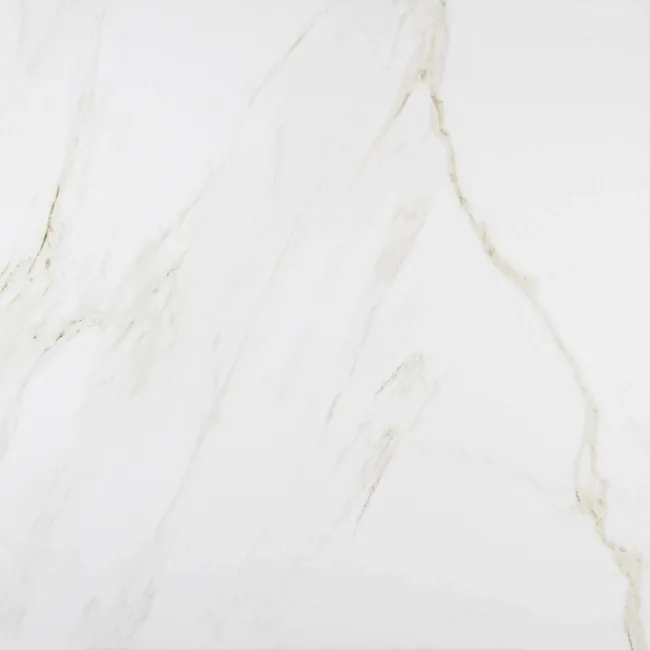 Carrara Gold Gloss Marble Effect Vitrified Ceramic Floor Tile