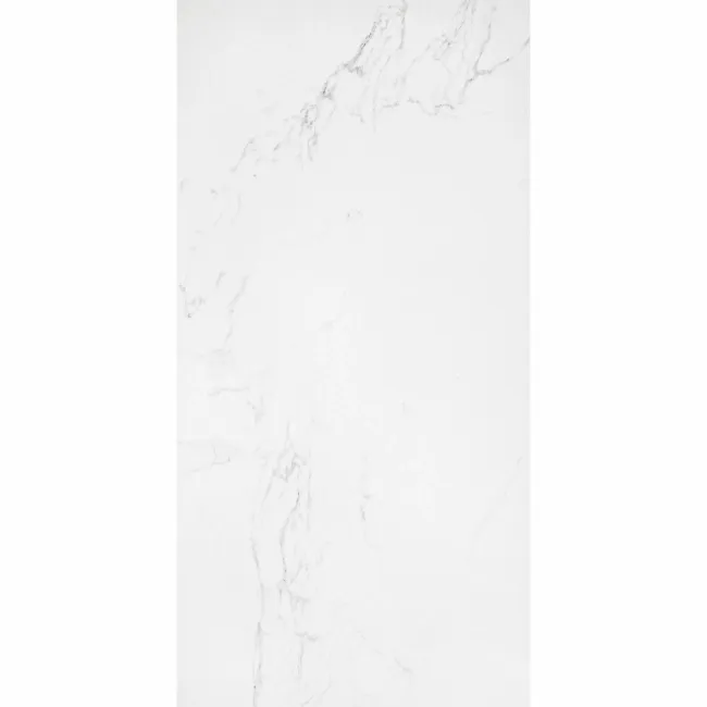 Carrara White Polished Marble Porcelain Floor Tile