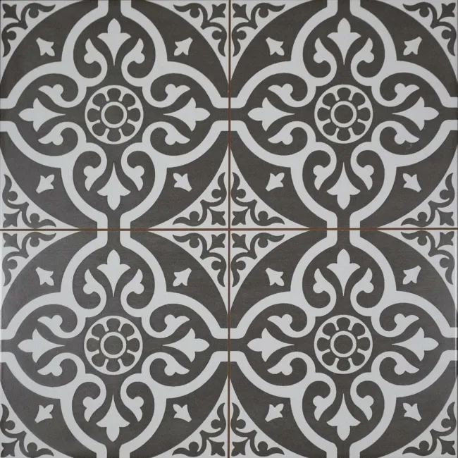 Devonstyle Black Pattern Wall and Floor Tiles