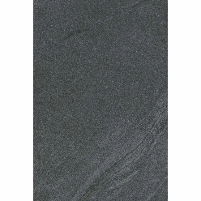 Esla Black Stone Effect Matt Porcelain Wall and Floor Tile