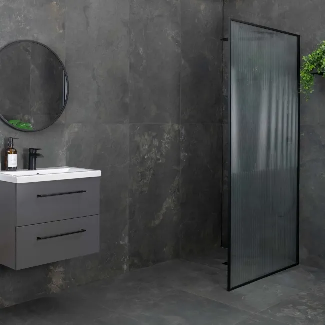 Magma Sparkle Black Slate Effect Anti Slip Porcelain Tile