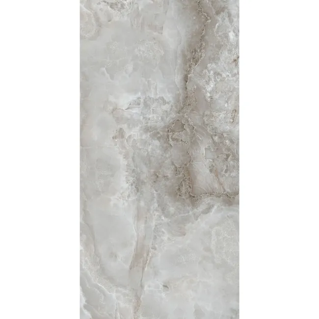 Scarlet Grey Onyx Marble Effect Polished Porcelain Tile