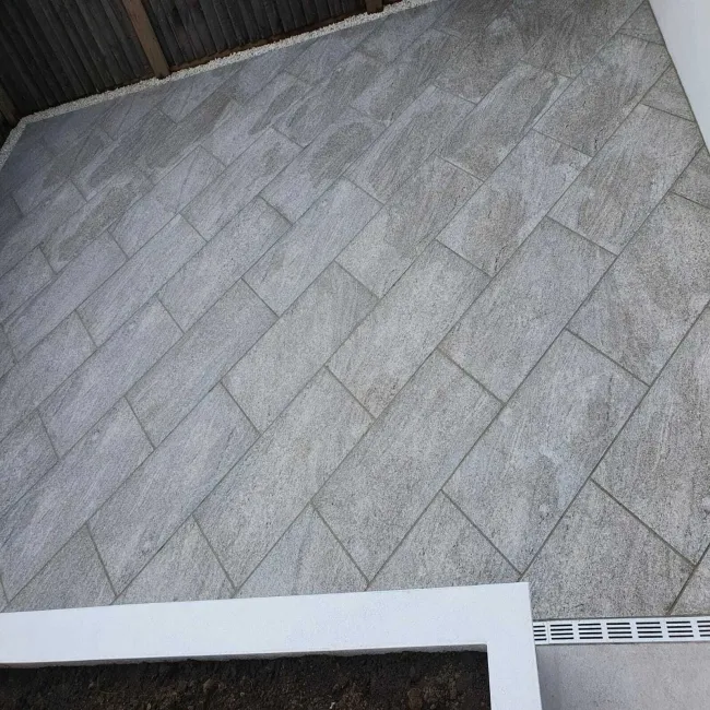 Granito Grey Stone Effect Large Outdoor Porcelain Slab Tile