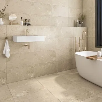 Baltico Beige Stone Effect Matt Porcelain Wall & Floor Tile