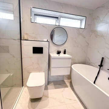 Carrara Gold Matt Marble Effect Porcelain Wall and Floor Tile