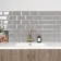 Metro Retro Bevelled Smokey Grey Gloss Wall Tile