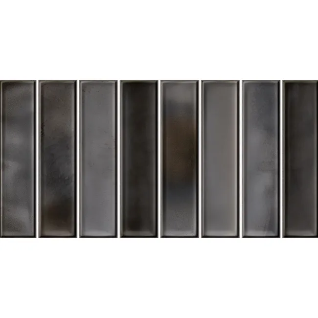 Alba Dark Blue Kit Kat Effect Gloss Ceramic Wall Tile