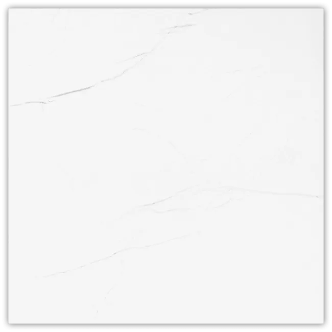 Barbados White Marble Effect Gloss Porcelain Floor Tiles