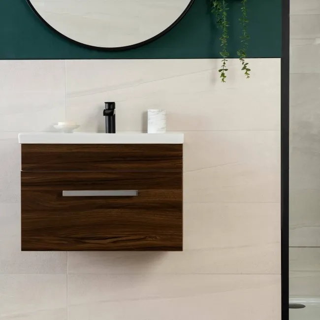 Burlington Stone Effect White Matt Ceramic Wall Tile