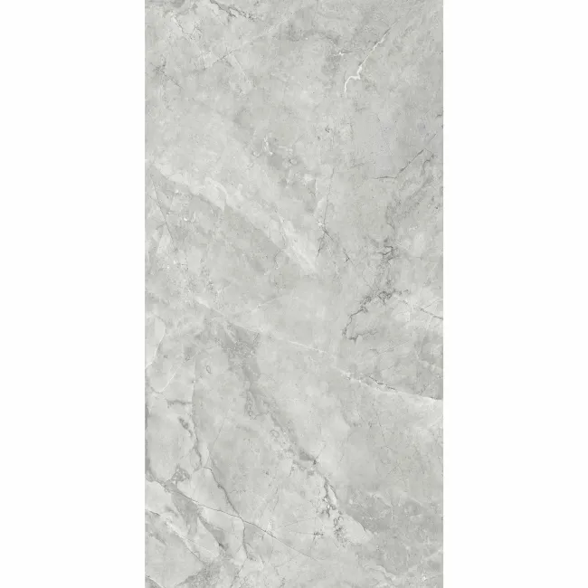 Immense Grey Stone Effect Polished Porcelain Wall and Floor Tile