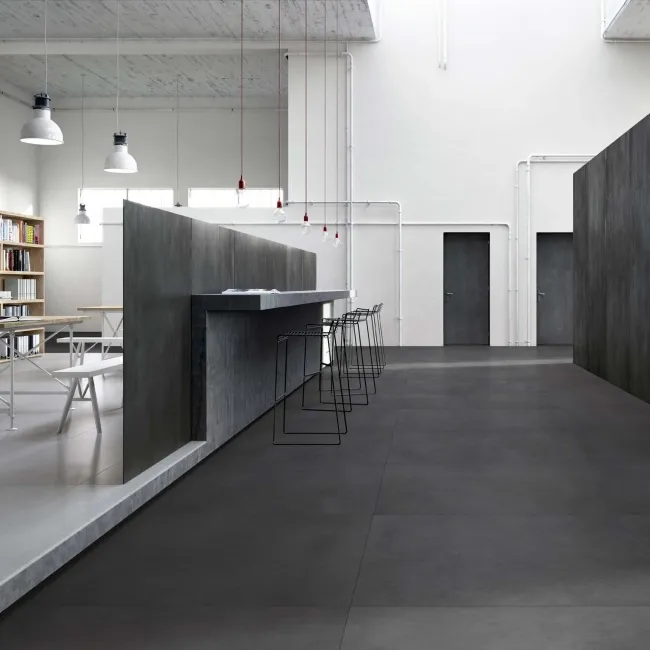 Micron M2 Grey Matt Concrete Effect Porcelain Floor Tile