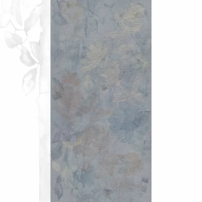 Seven Blue Floral Decor Matt Ceramic Wall Tile