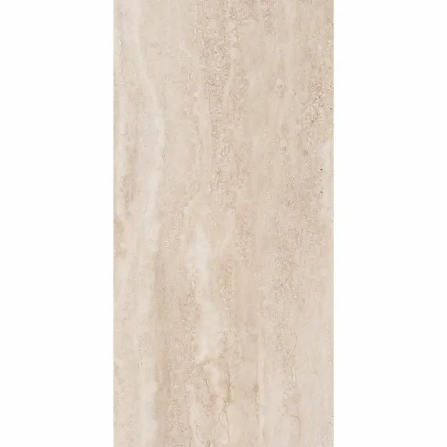 Travertino Beige Stone Effect Matt Porcelain Wall & Floor Tile