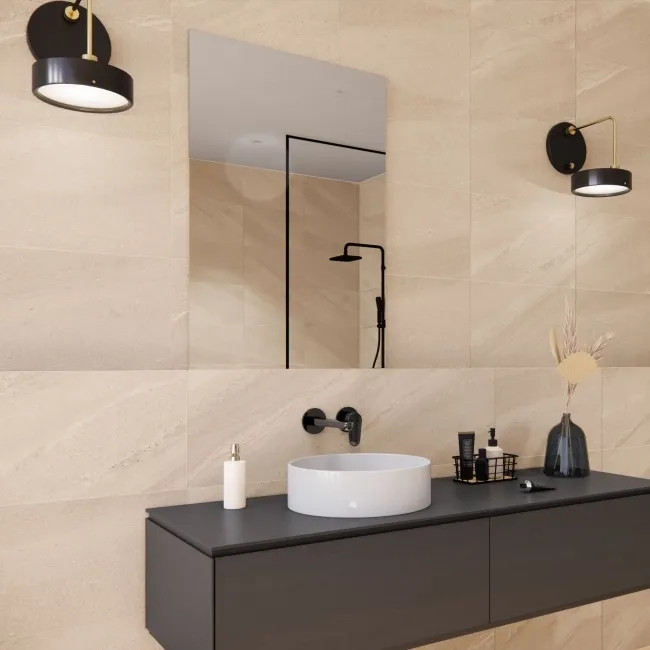 Urbano Beige Stone Effect Matt Ceramic Wall Tile