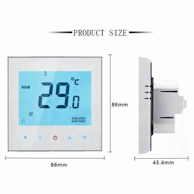 Warmtoes Programmable Wifi Digital Thermostat - White
