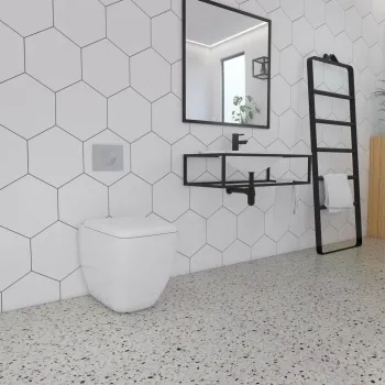 Apollo Hexagon White Bathroom Roomset