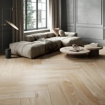 Madeira XL Light Oak Wood Effect Matt Porcelain Floor Tile