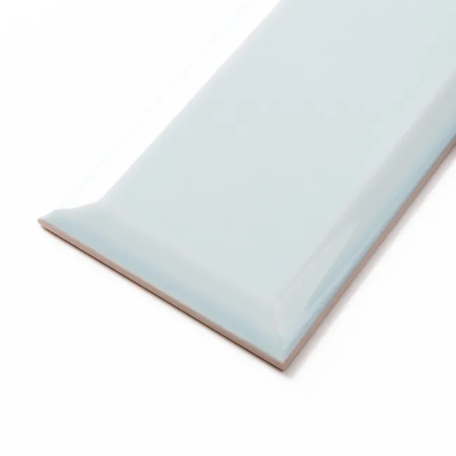 Metro Retro Bevelled Baby Blue Gloss Wall Tile