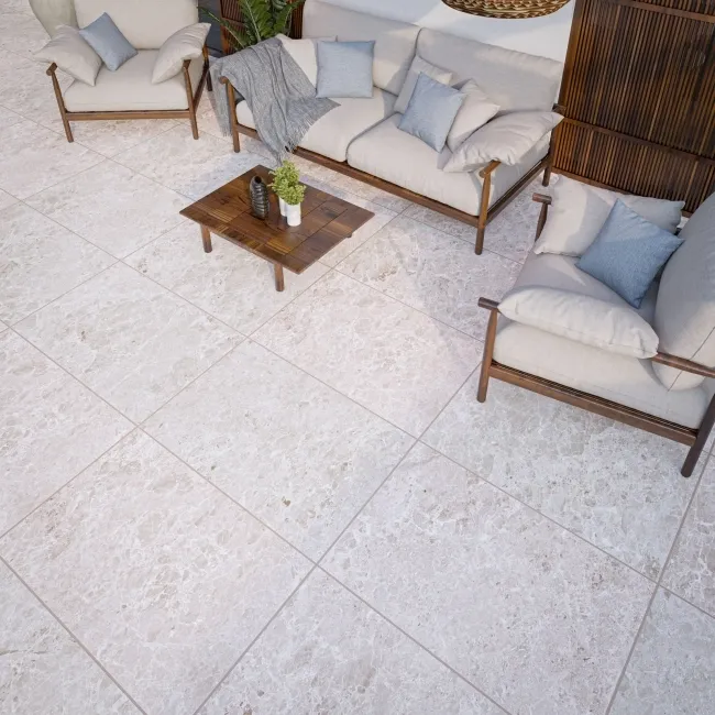 Charisma Beige Stone Effect Matt Porcelain Outdoor Slab