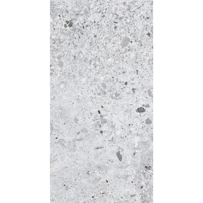 Jaya Grey Terrazzo Effect Matt Porcelain Wall and Floor Tile