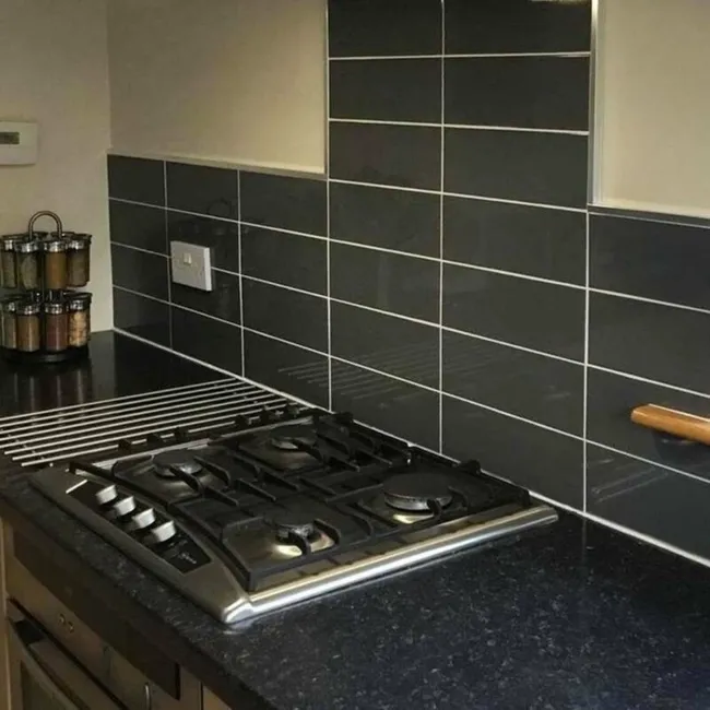 Linear Dark Grey Gloss Wall Tiles