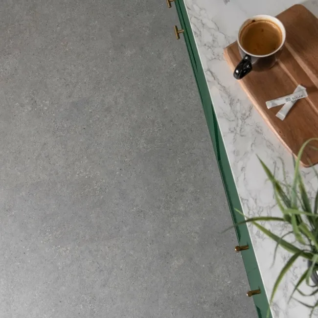 Runa Harbour Grey Tile Luxury Click Vinyl Flooring 5mm