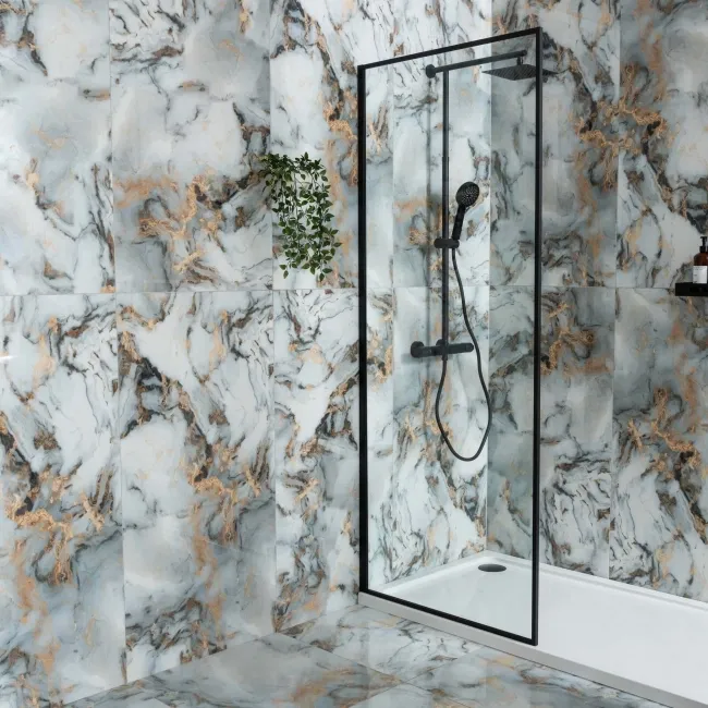 Sky White Marble Effect Polished Porcelain Wall and Floor Tile