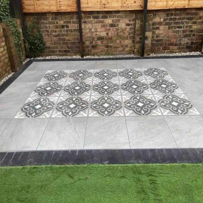 Porto Decor Grey Concrete Effect Matt Porcelain Outdoor Slab Tile