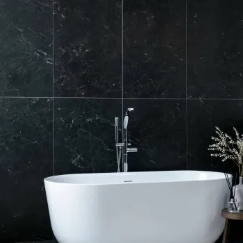 Neeko Black Stone Effect Matt Porcelain Tile
