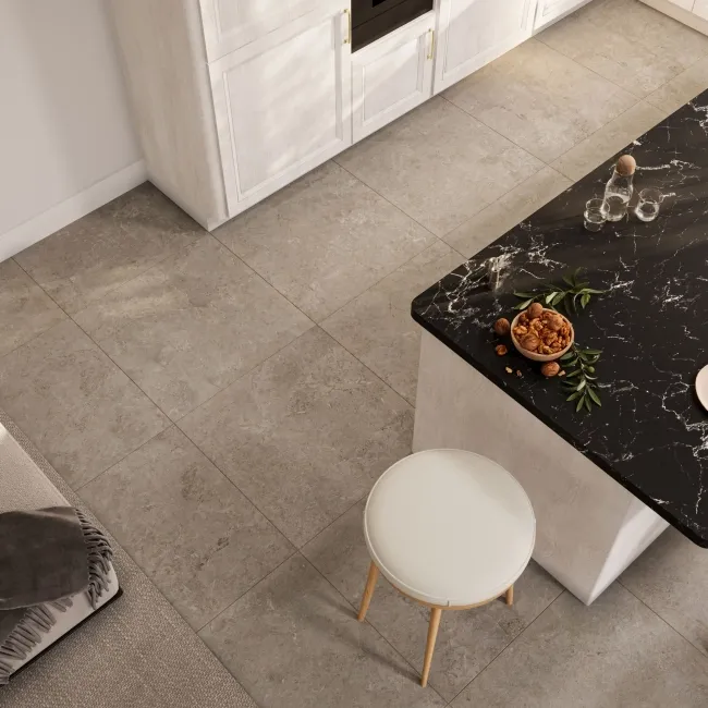 Baltico Light Grey Stone Effect Matt Large Porcelain Tile