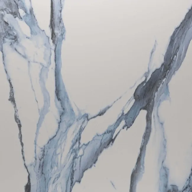 Calacatta Blue Marble Effect Polished Porcelain Floor Tile