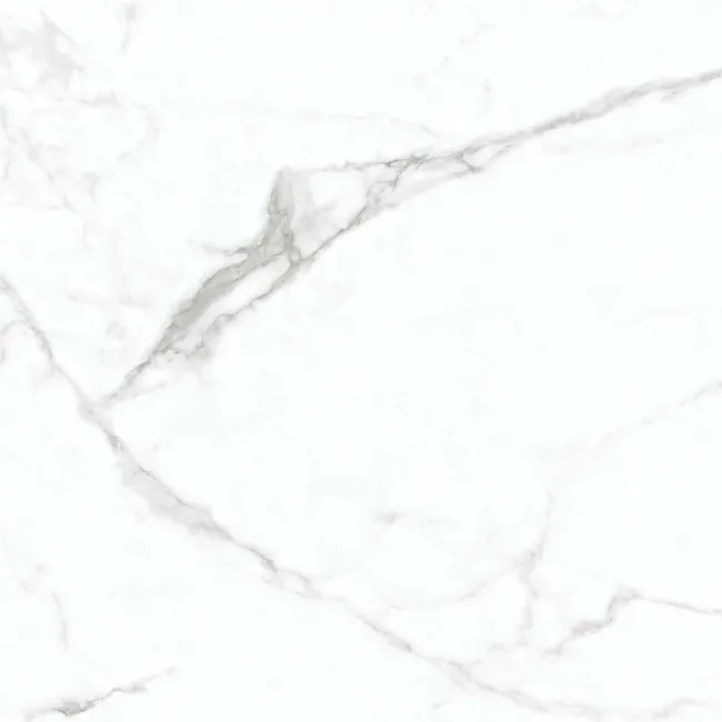 Carrera White Marble Effect Rectified Matt Porcelain Floor Tile