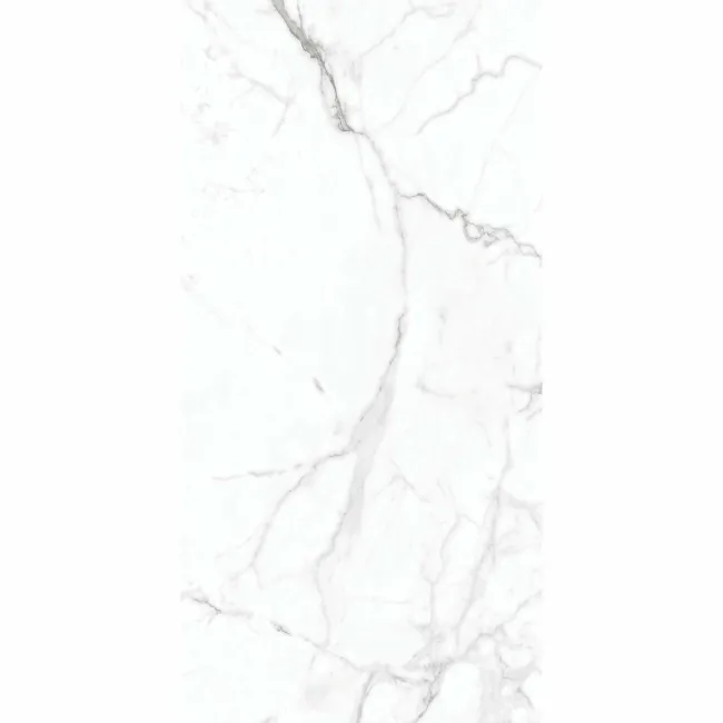 Carrera White Marble Effect Rectified Matt Porcelain Wall and Floor Tile