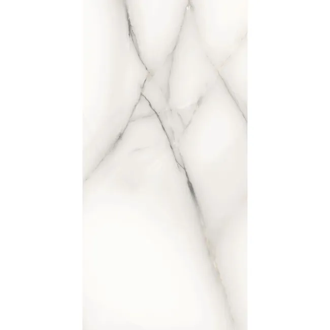 Classic White Onyx Marble Effect Polished Porcelain Tile