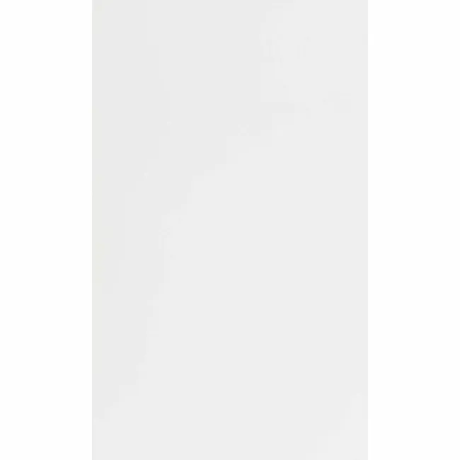Flat White Gloss Ceramic Wall Tile - 250x400