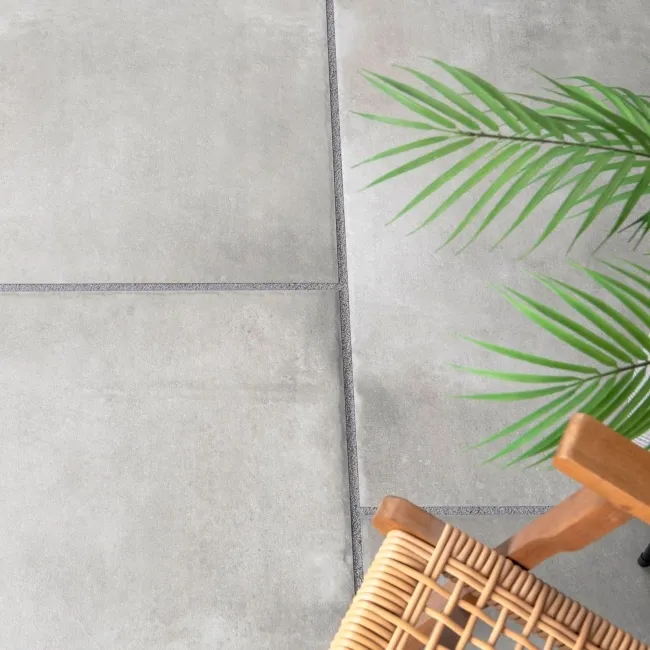 Kingsbury Grey Rustic Edge Stone Effect Porcelain Outdoor Slab