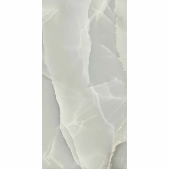 Onyx Marble Effect Grey Polished Porcelain Wall and Floor Tile