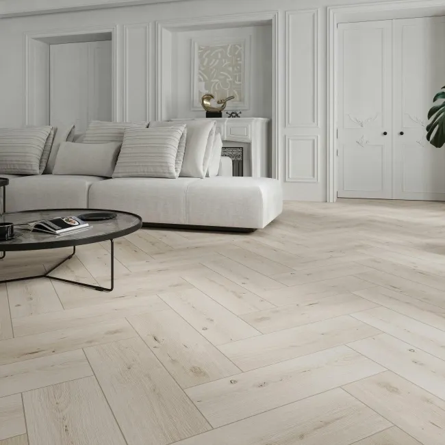 SandWood White Oak Wood Effect Matt Porcelain Floor Tile